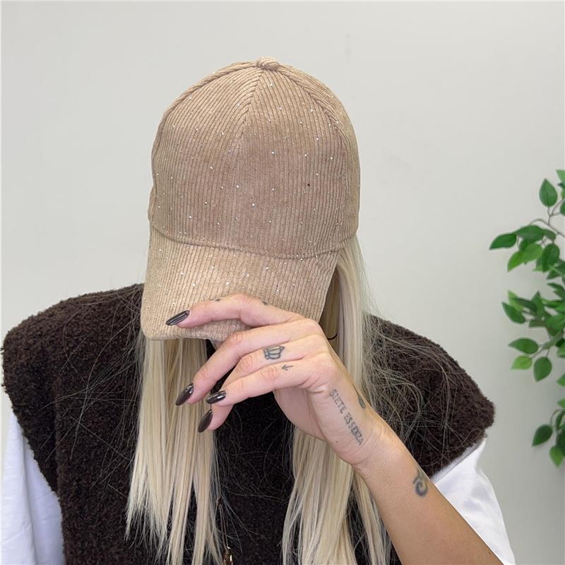 cappello in velluto e costina best hat